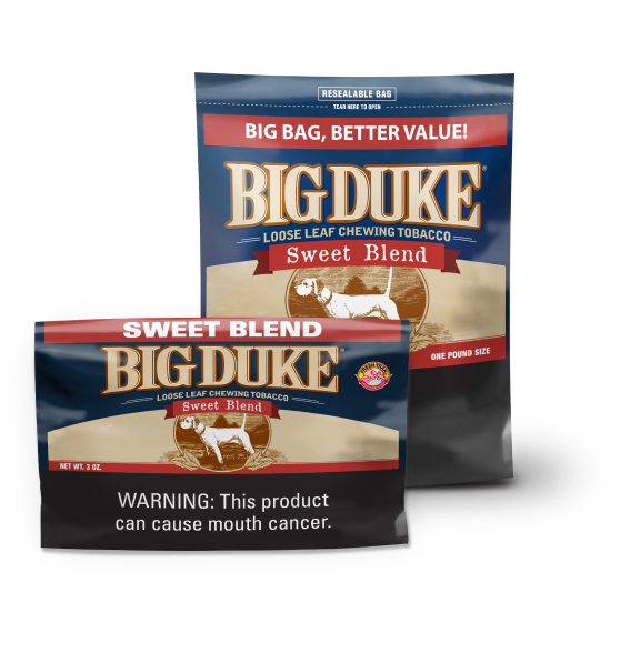Large and Small Packages of Big Duke Sweet Blend